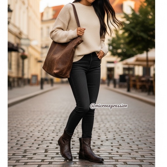 $360 Frye Anna Short Dark Brown Genuine Leather Pull On Comfy Daily Ankle Boots - Picture 2 of 14
